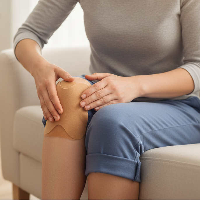 Pachet Aparat Masaj Picioare Shiatsu + Plasturi Termici Autoadezivi Genunchi