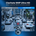 Camera Supraveghere WiFi Tripla cu 2 Alarme, PTZ Ultra HD – IP66, Vedere Nocturnă