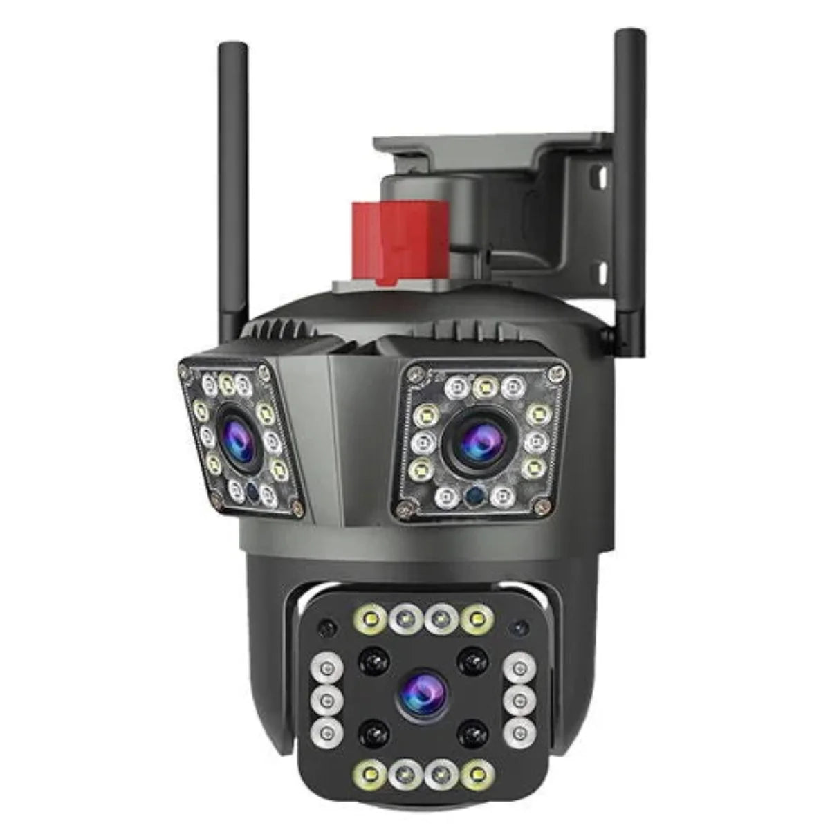 Cameră Supraveghere Triplă 4G Ultra HD Zoom 5X Rotire 360° LED Nocturn Imagine secundară a produsului