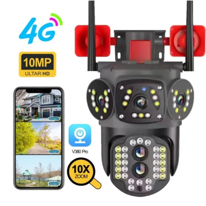 Camera tripla cu 2 Alarme, 4G Imagine principală a produsului