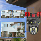 Camera tripla cu 2 Alarme, 4G