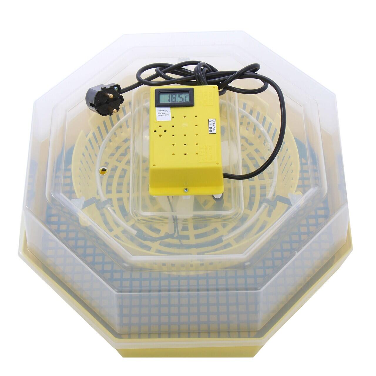 Incubator electric oua (clocitoare) cu termometru Cleo 5T, 230 V, 60 oua capacitate, 38°C temperatura incubare Imagine secundară a produsului