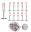 Set 50 x Cui Fixare, Autopropulsare, Pentru Pistol Manual, Model CIuperca, 7.2 mm, Alb/Argintiu