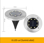 Lămpi Solare LED pentru Grădină – Set 4 Bucăți, RGB, IP65, Încărcare Solară