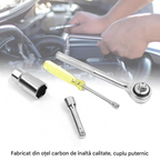 Trusă Chei Tubulare 40 Piese – Metric & SAE, Clichet 1/4" și 3/8"
