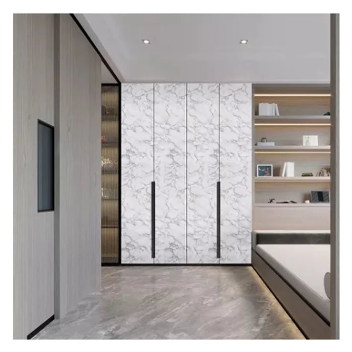 Folie autocolanta Marmura ALBA autoadeziva pentru mobilier si bucatarie 60X300cm