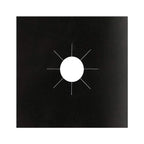 Set 4 folii de protectie pentru aragaz, teflon reutilizabil si lavabil, 27x27 cm, negru