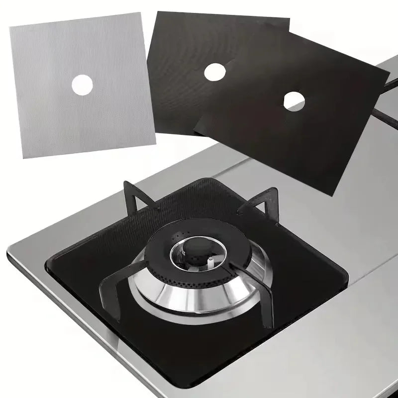Set 4 Folii Protecție Aragaz din Teflon – Reutilizabile, Rezistente la Căldură 260°C Imagine secundară a produsului