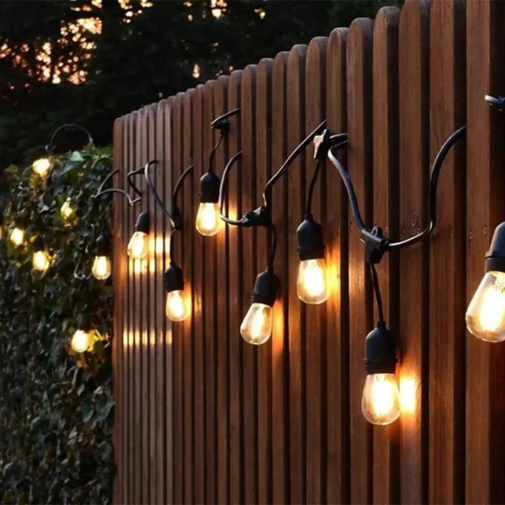 Ghirlanda Luminoasa cu Pendule 10m – Becuri LED, IP65, Incarcare Solara & USB