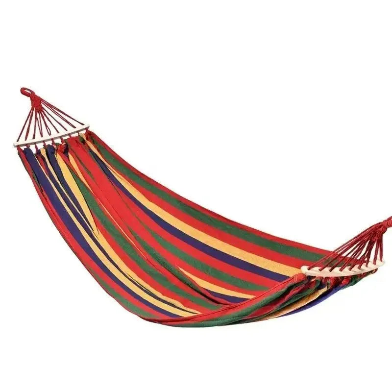 Hamac multicolor - cu bara de lemn, 200X80