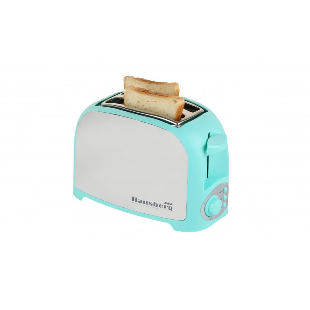 Prajitor paine 2 felii Hausberg, HB-190BL, 750W, declansare automata, Bleu Imagine secundară a produsului