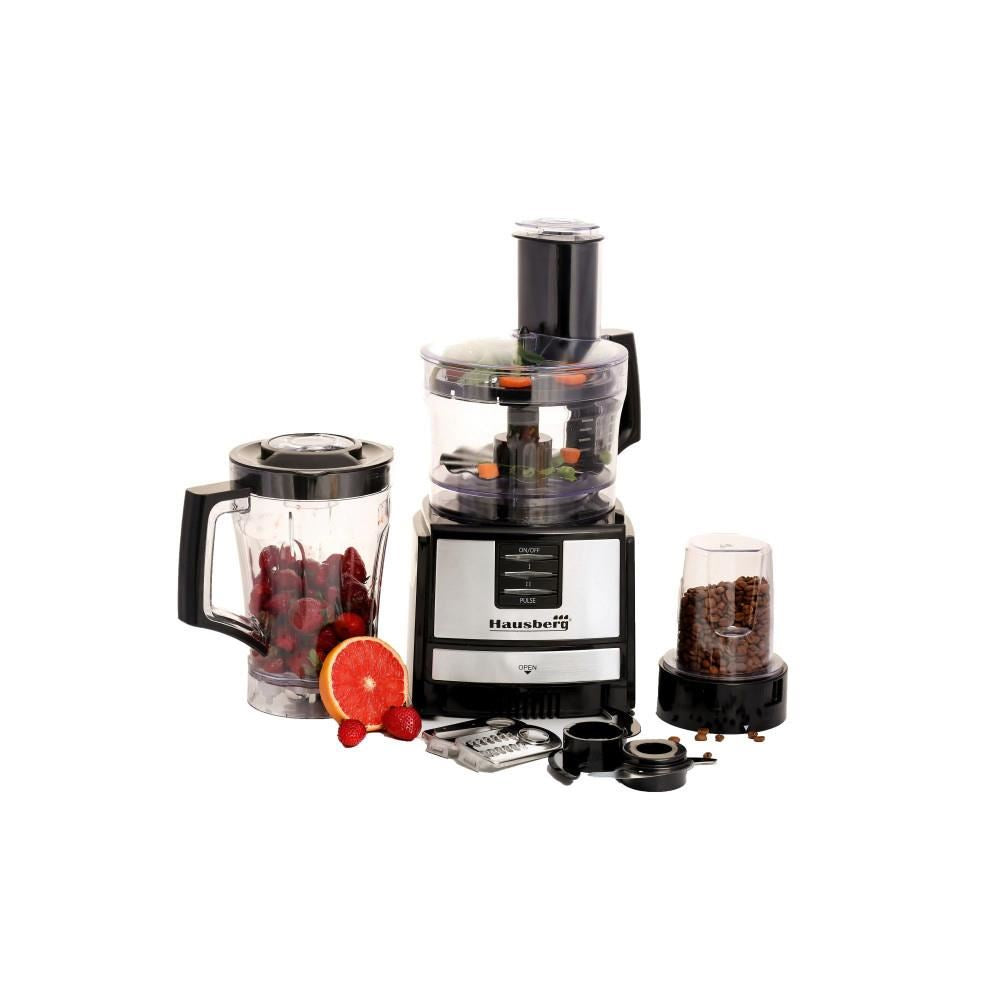 Robot de bucatarie 3 in 1 HB7522NG , macinare, taiere, framantare si tocare, 600 W, Negru, multifunction food procesor