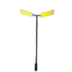 Kit Nocturna eLIVE FR-12, Proiector Camping LED 94W 9116lm, Waterproof, Brat Telescopic Ajutabil 5m, 3 Adaptoare 220V-AUTO-Cleme Crocodil Baterie, Telecomanda, Geanta Transport