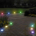 Set 4 lampi solare, WALALLA, RGB, IP65, Argintiu