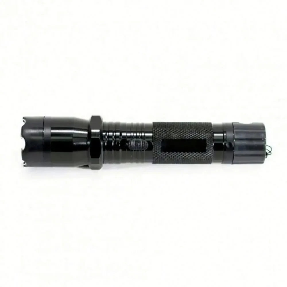 Lanterna Cu Electrosocuri Si Laser, Cu 3 Functii, Buton De Siguranta Si Acumulator Inclus, Negru
