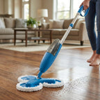 Mop cu Pulverizator și 3 Capete Rotative – Curățenie Rapidă Fără Găleată