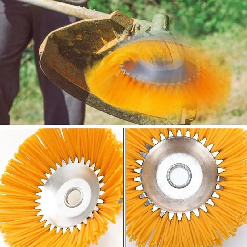 Perie Buruieni Nailon 20cm pentru Motocoasă – Curățare Eficientă a Suprafețelor Imagine secundară a produsului