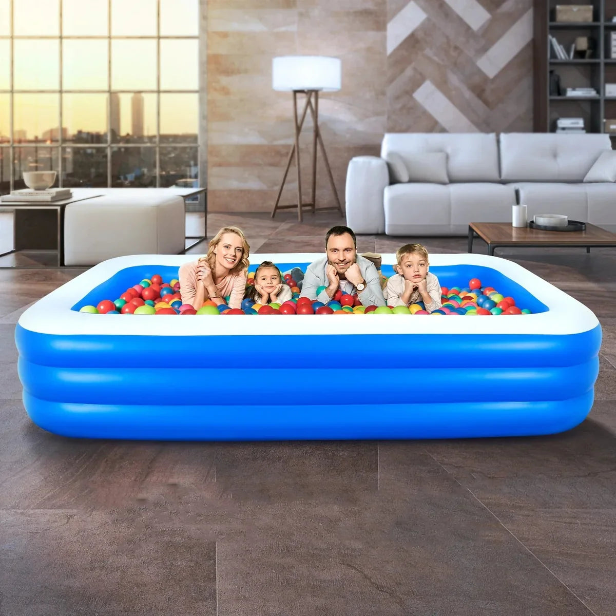 Piscina gonflabila, 200 x 120 x 40 cm
