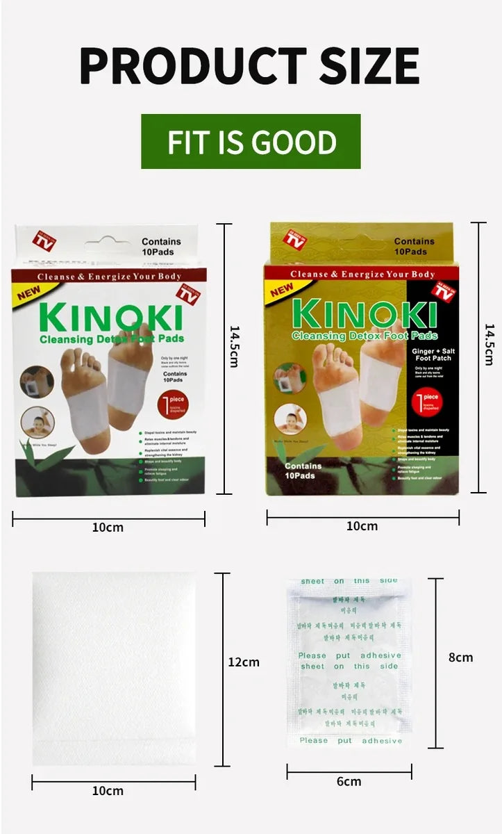 Plasturi detoxifianti Kinoki, set 10 bucati