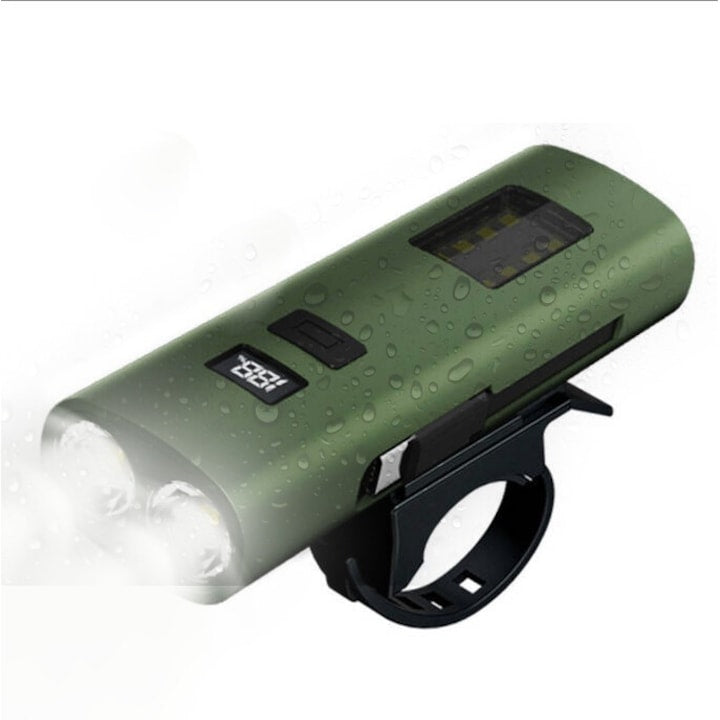 Lanterna Far LED Reincarcabil USB pentru Bicicleta – 6 Moduri, Power Bank 4000mAh Imagine principală a produsului