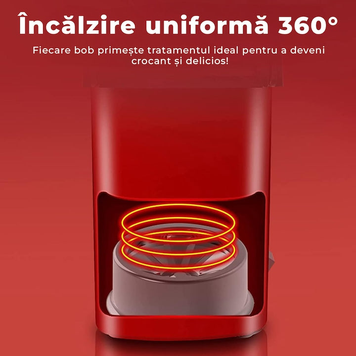 Aparat Floricele Aer Cald 1200W – Popcorn Fără Ulei, Gata în 2 Minute