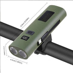 Lanterna Far LED Reincarcabil USB pentru Bicicleta – 6 Moduri, Power Bank 4000mAh