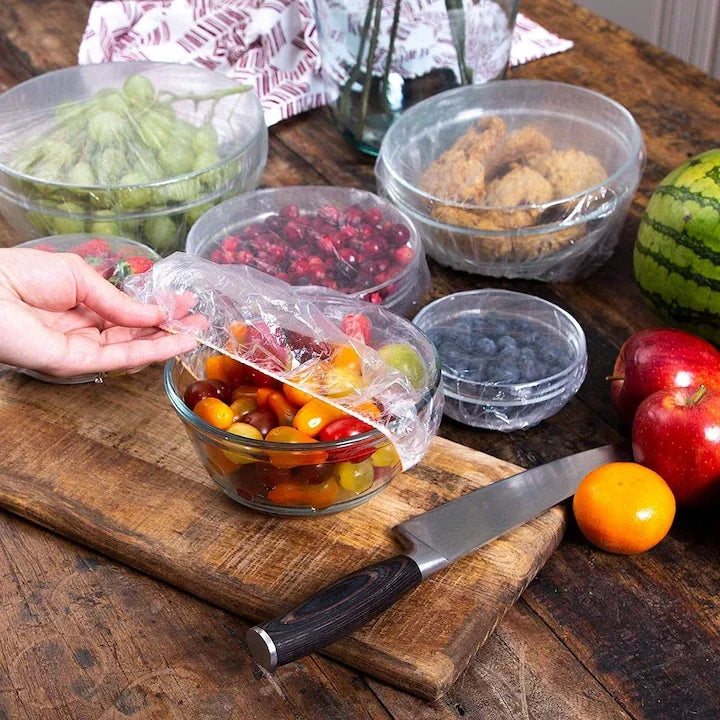 Huse elastice reutilizabile pentru depozitarea alimentelor, ecologice, portabile
