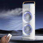 Ventilator portabil cu umidificare prin pulverizare si telecomanda