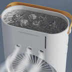Ventilator portabil cu umidificare prin pulverizare si telecomanda