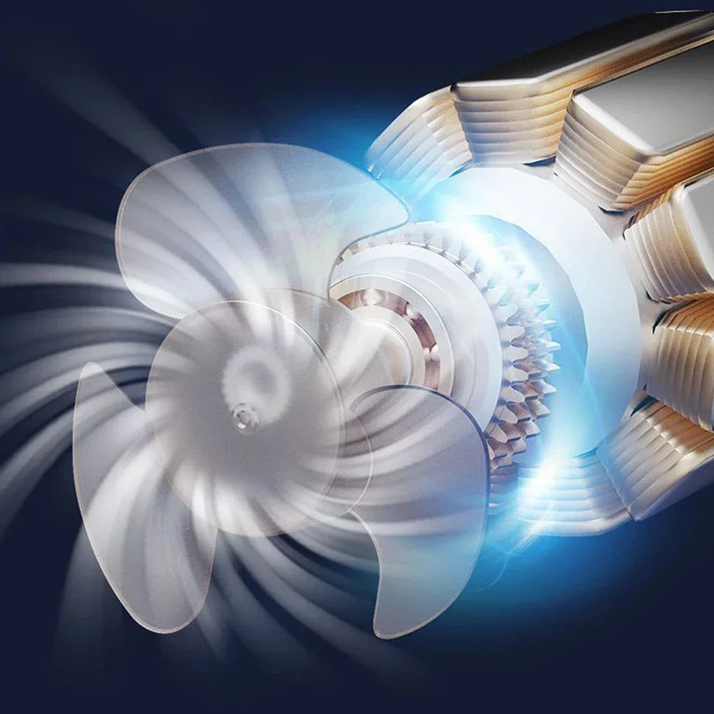 Ventilator portabil cu umidificare prin pulverizare si telecomanda